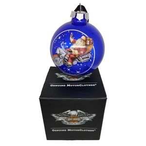 Harley Davidson Motorcycle 2013 Glass Ball Bulb Christmas Ornament 96817-14V